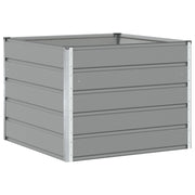 Fioriera | Cassetta per fiori | Vaso Grigio chiaro 100 x 100 x 75 cm Acciaio