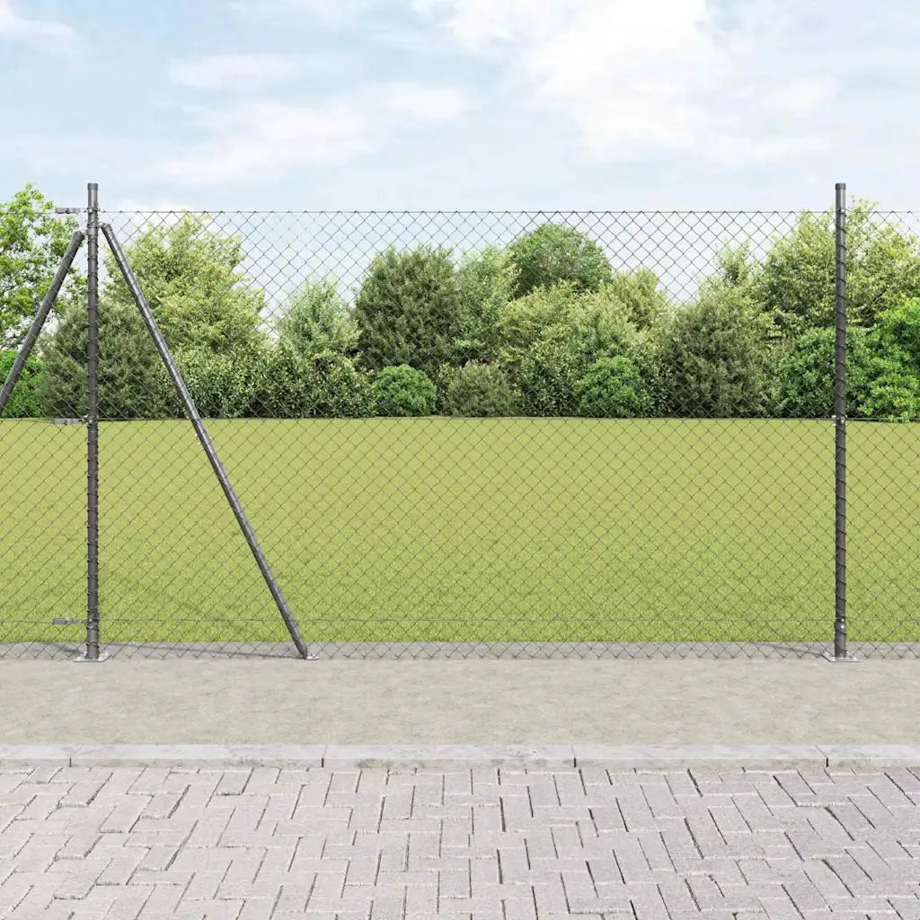 Palo della recinzione Grigio 10 x 1,4 m (rete 40 x 40 mm)