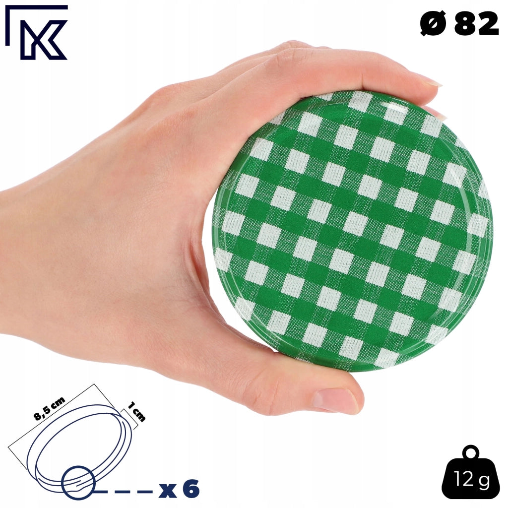 Tappi per barattoli KADAX, diametro 82 mm, 50 pezzi