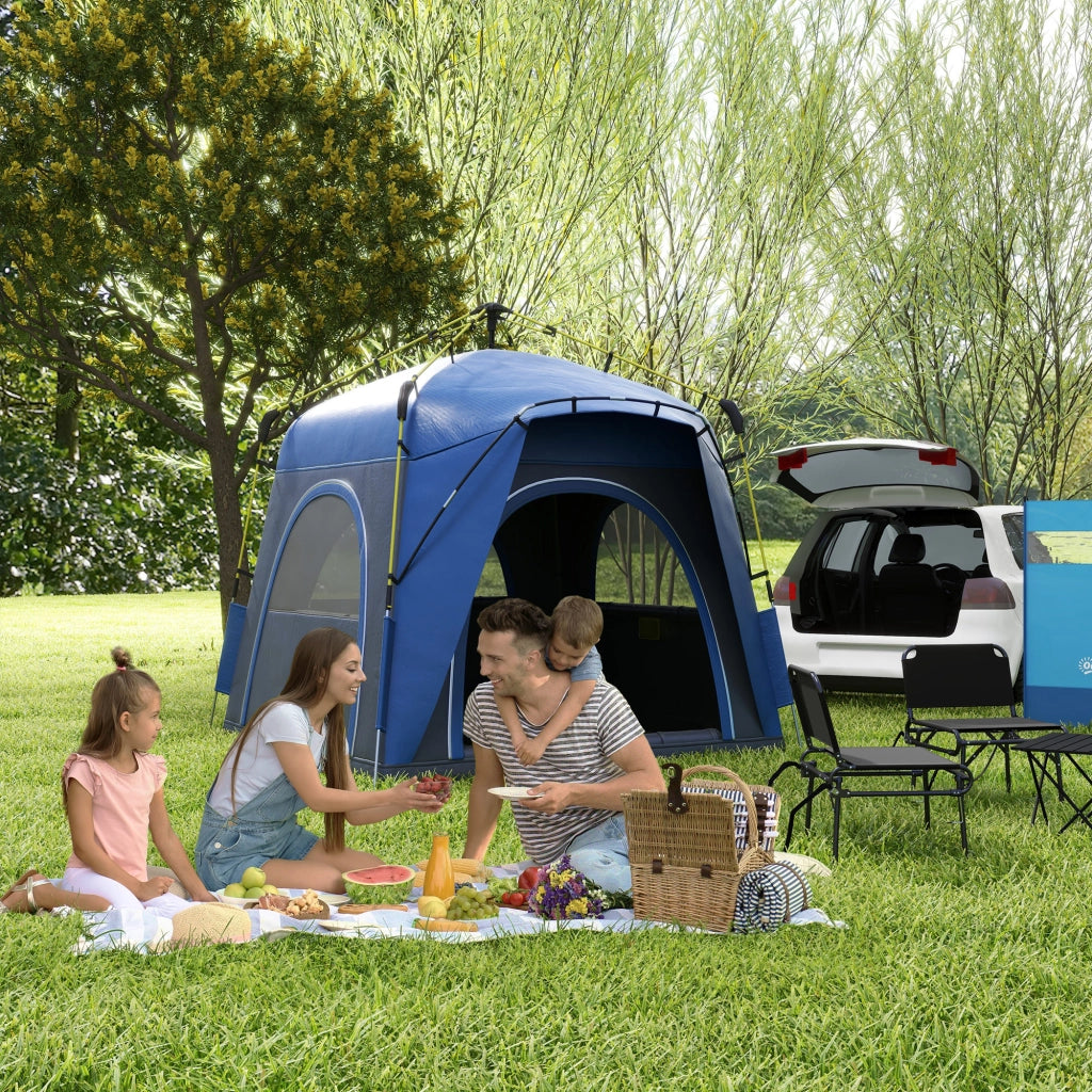 Tenda da Camping Pop Up a Cupola ¨C Minimal ¨C Grigio Blu