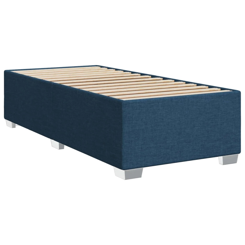 Letto box spring con materasso Blu 90 x 200 cm Tessuto 3454781