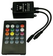 Controller LED RGB IR musicale 20 tasti nero IdeaLED