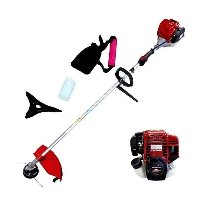 Attila 019870 ATH 35-S Decespugliatore a Impugnatura Singola Motore HONDA 4T 35,8 cc con Testina Nylon e Disco colore Nero