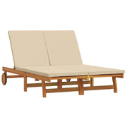 Lettino da sole Marrone 125 x 200 x 84 cm 3325190