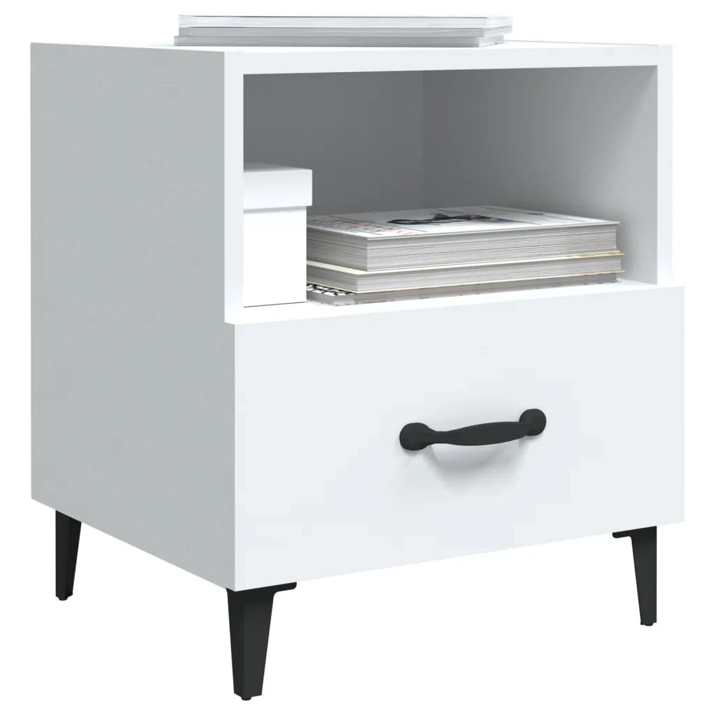 Comodino Bianco in Legno Multistrato 812024