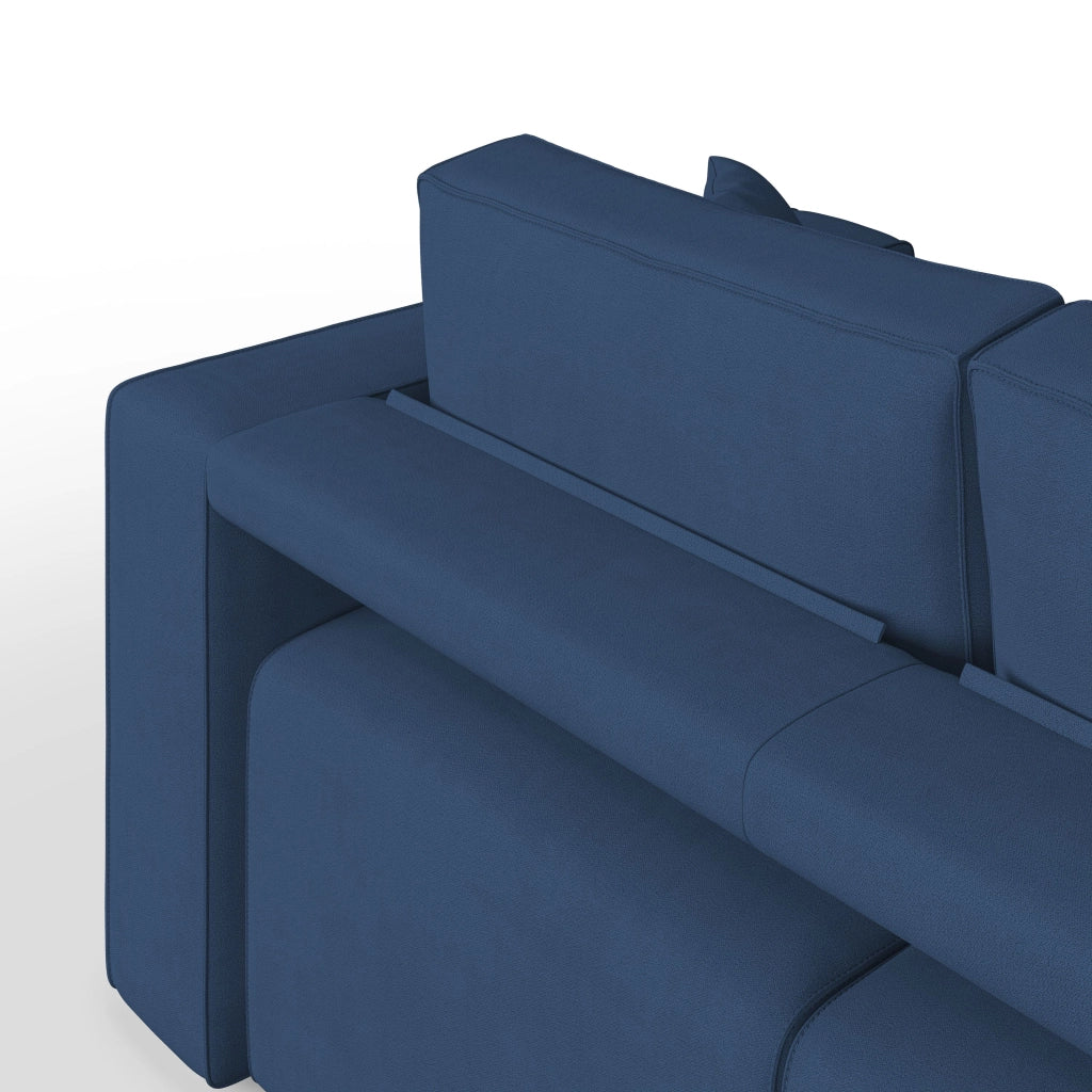 Morfeo Divano 3 sedute tessuto impermeabile 245 cm blu