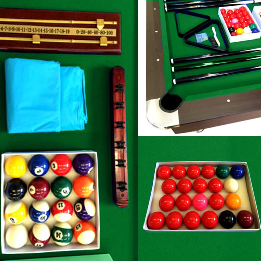 Tavolo da biliardo 8 piedi completo di accessori – Vintage Green