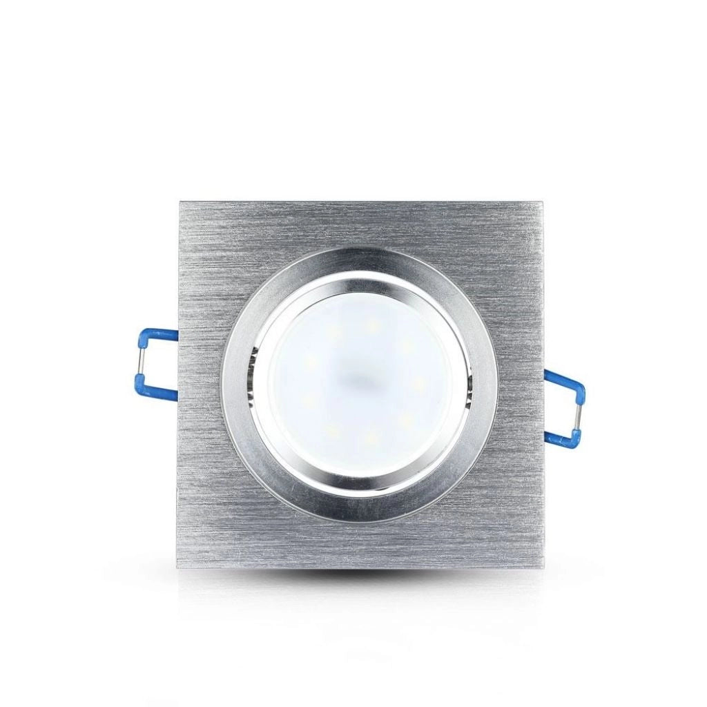 1*GU10 Ratting Square Alluminium Brush