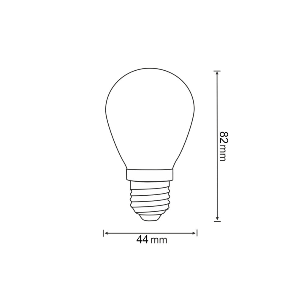 Polux 2x Lampadine LED Neon 36V E27 2200K Gialle