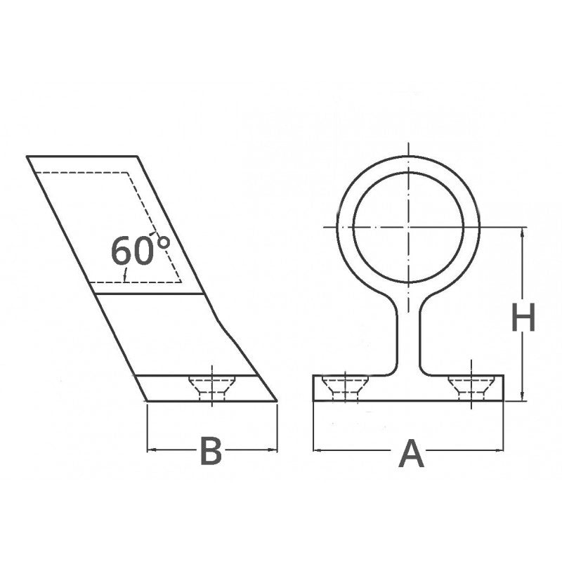 TERMINALE ACCIAIO INOX 316 Ø MM.22