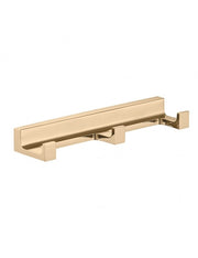 Gancio appendiabiti triplo NIL in ottone dorato 16x4,2x2,1 cm