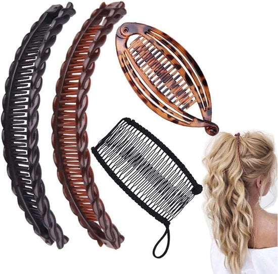 Set di spazzole a forma di pesce per capelli ricci e spessi - Kit di pettini vintage