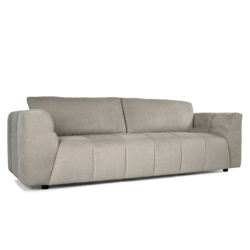 Divano Barberino 3 Posti Tessuto Sabbia cm 240x100h79
