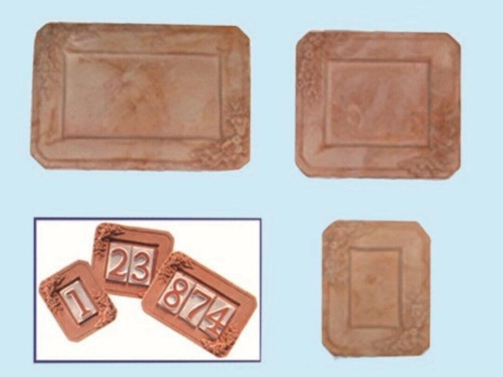 Targa Portanumero Civico Cornice 1 Posto In Terracotta - Fraschetti