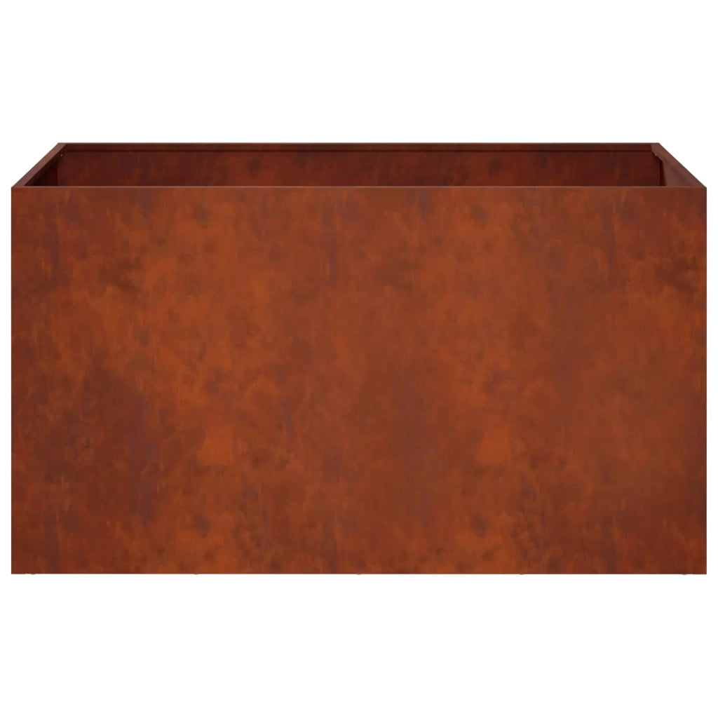 Vaso da giardino 2 pz Ruggine 80 x 50 x 50 cm Acciaio Corten 8005273