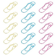 Penne metalliche per notebook, 15 pezzi, clip per quaderni, libri, riviste e calendari, scuola (oro, rosa, blu)