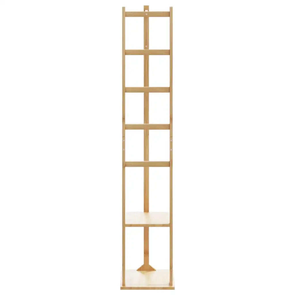 Appendiabiti con Ganci e Ripiani 38,5x30x156 cm in Bambù 4008918