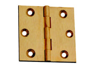 CERNIERE OTTONE FRESATE PIANE- - mm.35x30 - 24 pezzi