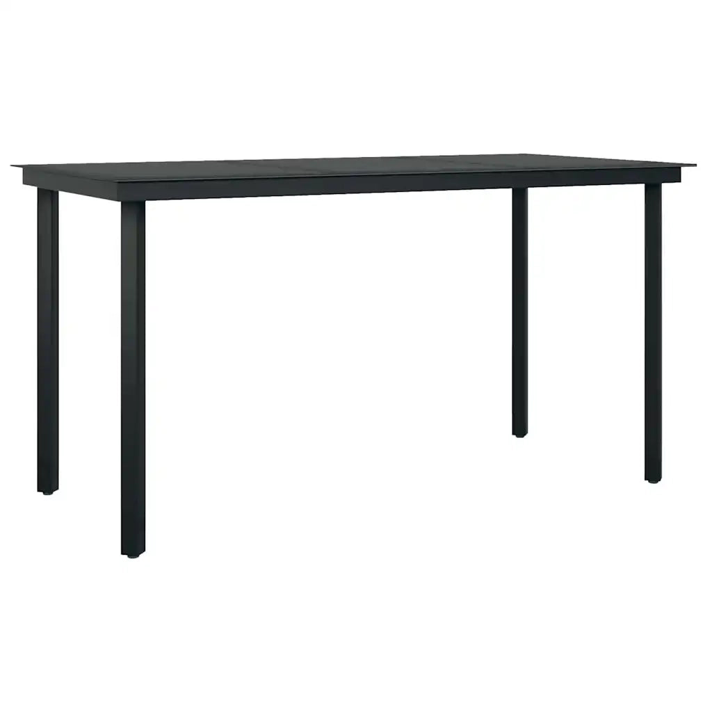 Set da Pranzo da Giardino 5pz con Cuscini Polyrattan Vetro 3334557