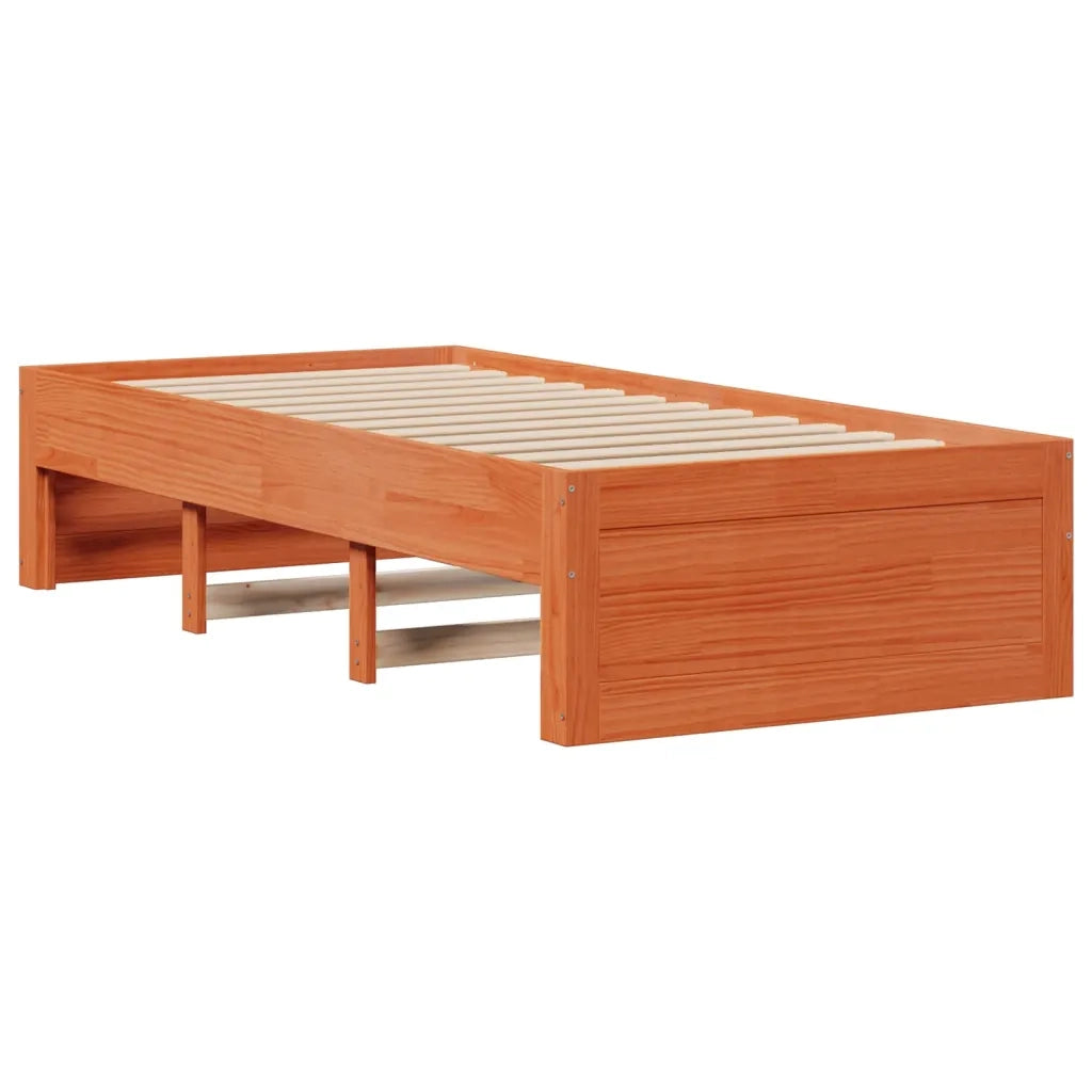 Giroletto senza Materasso con Cassetti Marrone Cera 90x190 cm 3308827