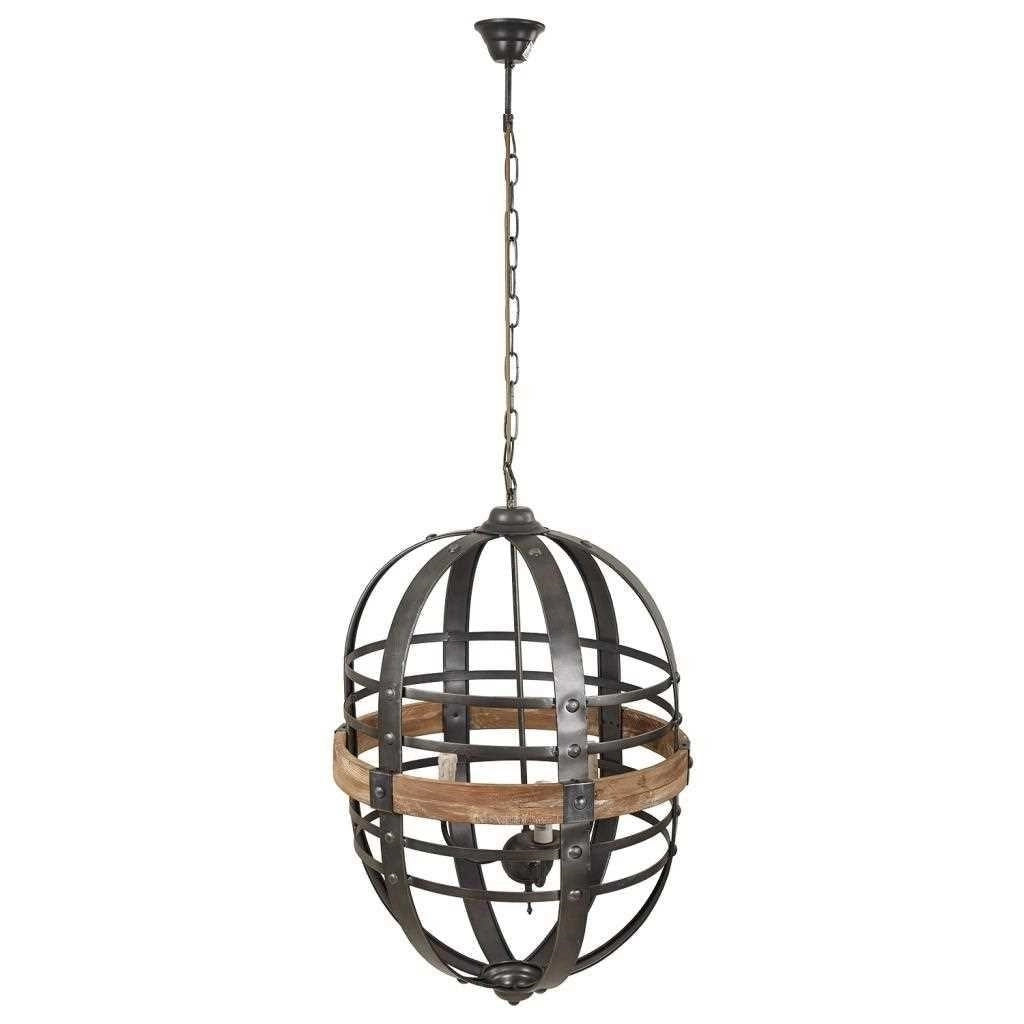 Plafoniera in metallo nero 53x53x81/150h