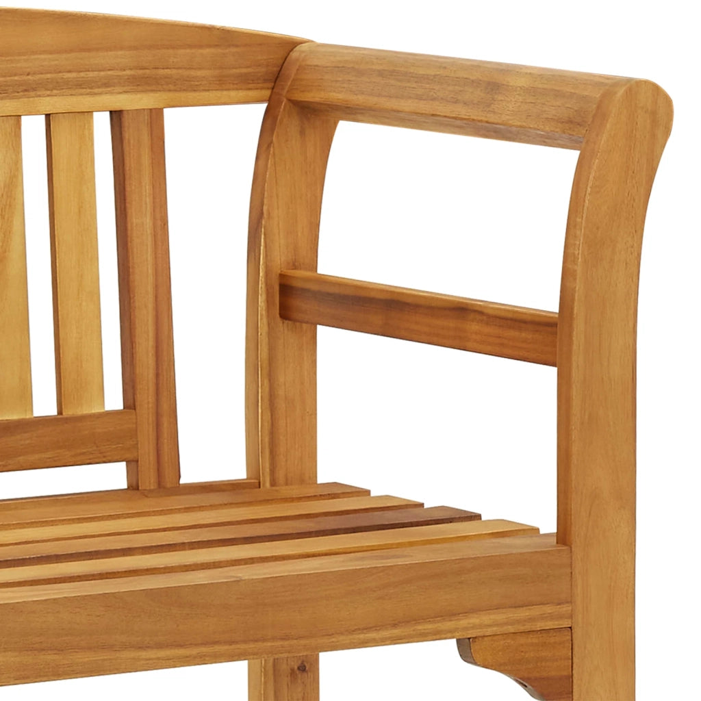 Panchina da Giardino 114 cm in Legno Massello di Acacia 316497