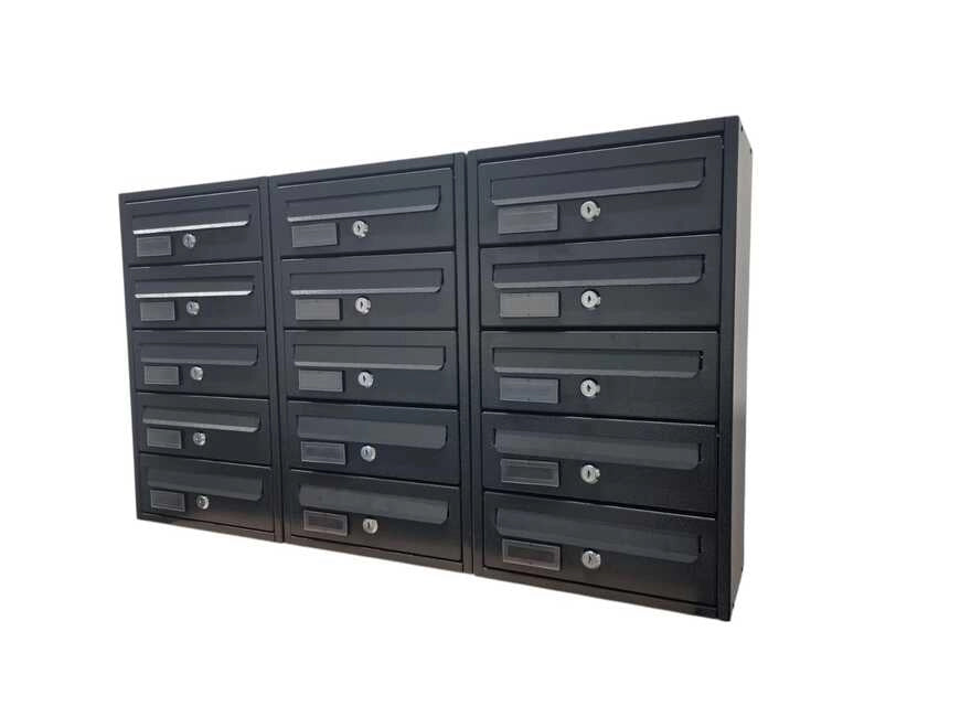 Cassetta Postale da Esterno MODULARE BoxoB Imperium 983 Con Cilindretto Numerato (RAL 7021) - 1 Comparto