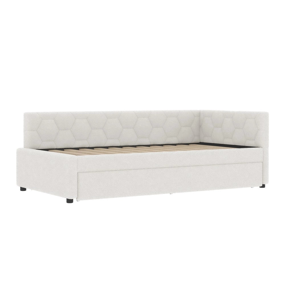 Letto Singolo con Divano e Rete a Doghe ¨C MINIMAL ¨C Bianco 90x200 cm