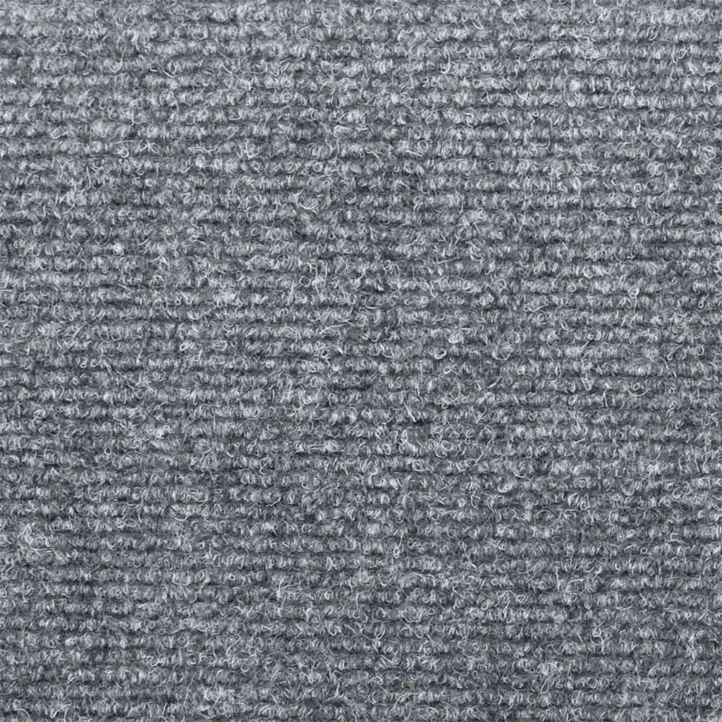 Tappetini per scale autoadesivi 20 pz 65x21x4 cm Grigio chiaro bordo rettangolare 3365718