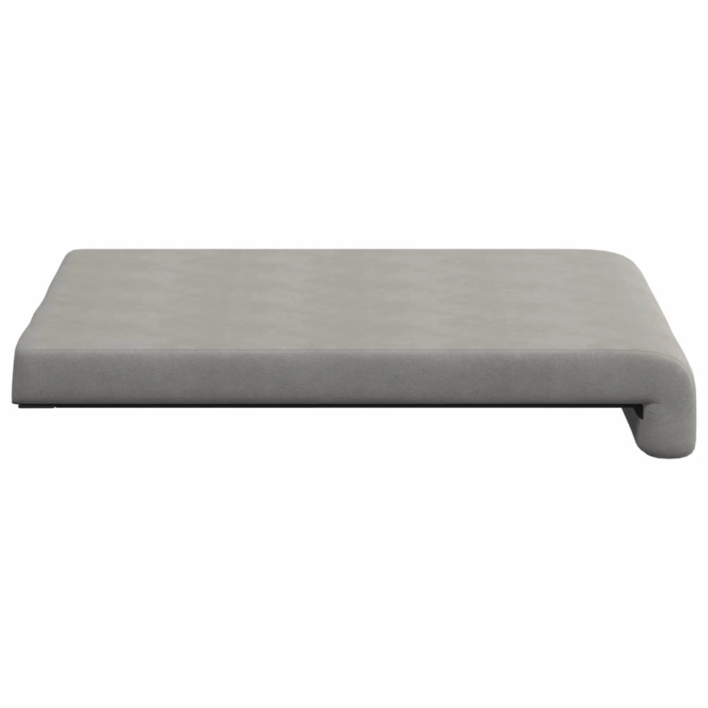Cuscino per panchina 2 pcs Microfibra Grigio Chiaro 42043053