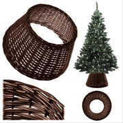 Copertura in vimini KADAX per supporto albero di Natale 55 cm, colore marrone.