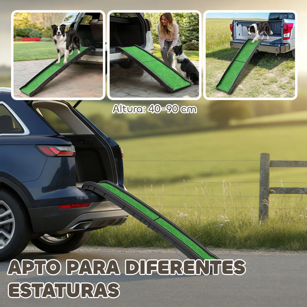 Rampa per Cane Pieghevole ¨C zephmum ¨C Verde 155 cm