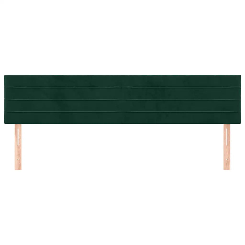 Testiera Verde Scuro 160x5x78/88 cm in Velluto 346169