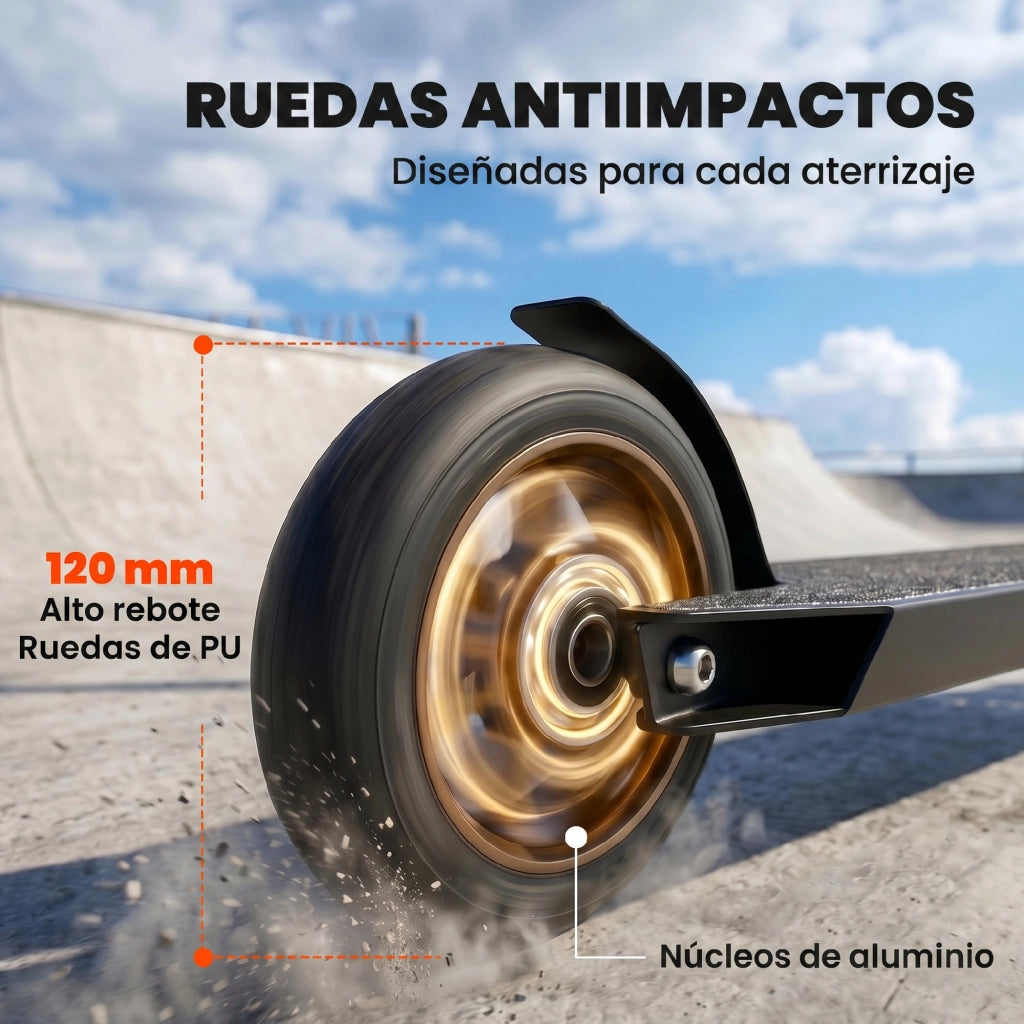 Monopattino Freestyle ¨C Xylo ¨C ABEC-9 Ruote 120mm Oro