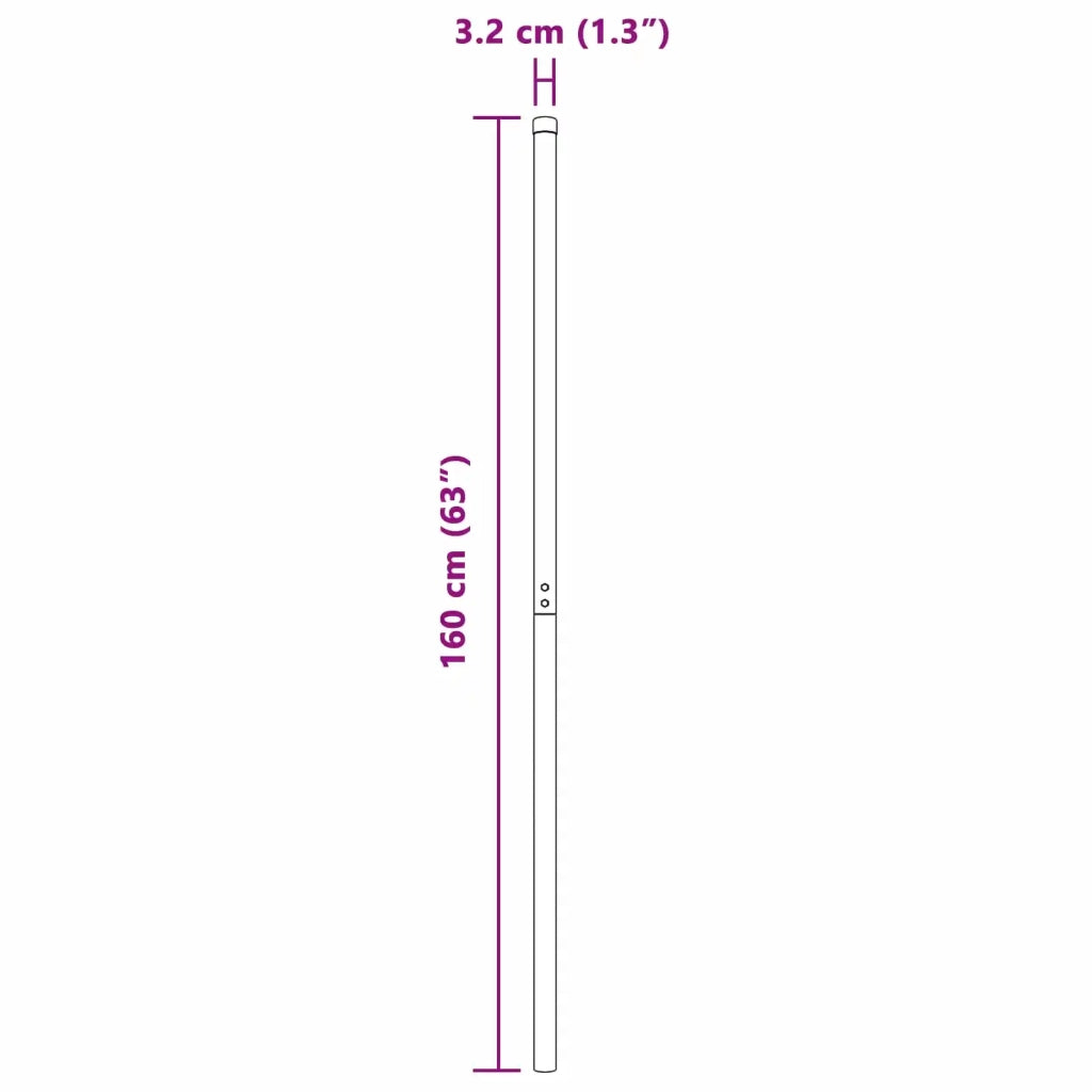 Palo della recinzione 2 pcs Verde Acciaio Verniciato a Polvere 42012737