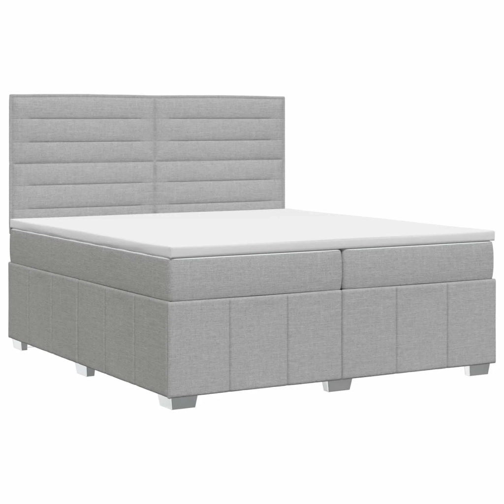 Letto box spring con materasso Grigio Chiaro 140 x 200 cm 3454148