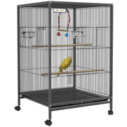 Gabbia per Uccelli ¨C Minimal ¨C Grigio 48x46x78 cm