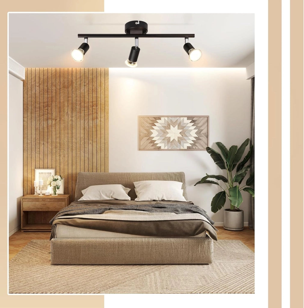 ZMH Faretto da soffitto 3 luci GU10 moderni per camera letto corridoio