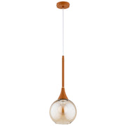 Lampada a sospensione marrone oro E27 15W Lariko Alfa