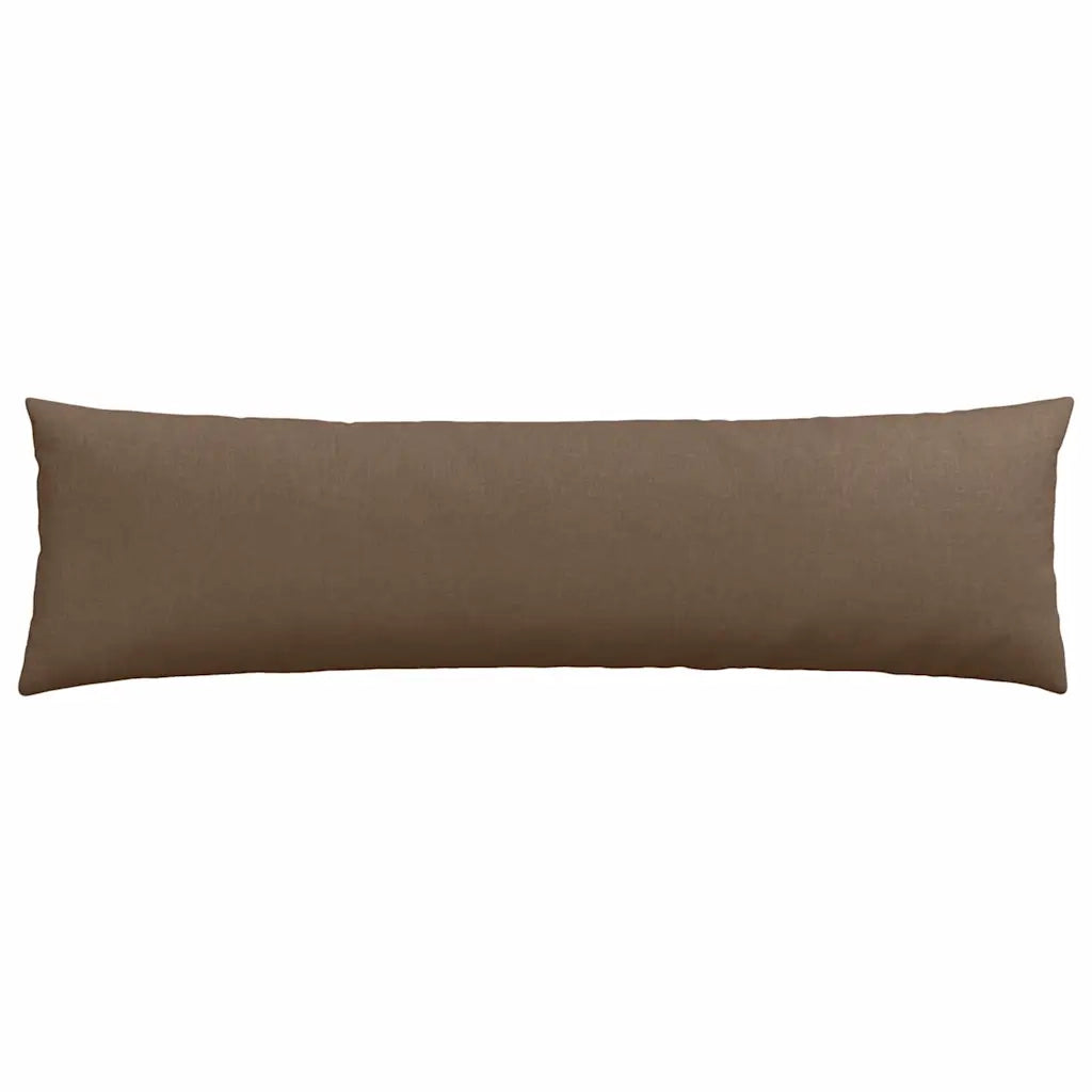 Cuscini da Divano 2 pz-Set di 2 Cuscini per Sofa Marrone 145 x 40 cm Tessuto