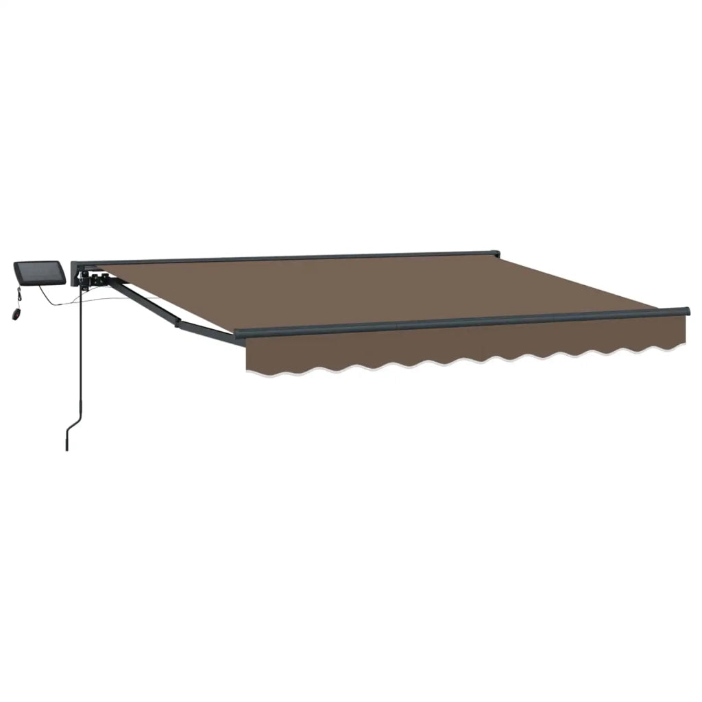 Cornice per Tenda Manuale con LED Tortora 3,5 x 2,5 m 3426005