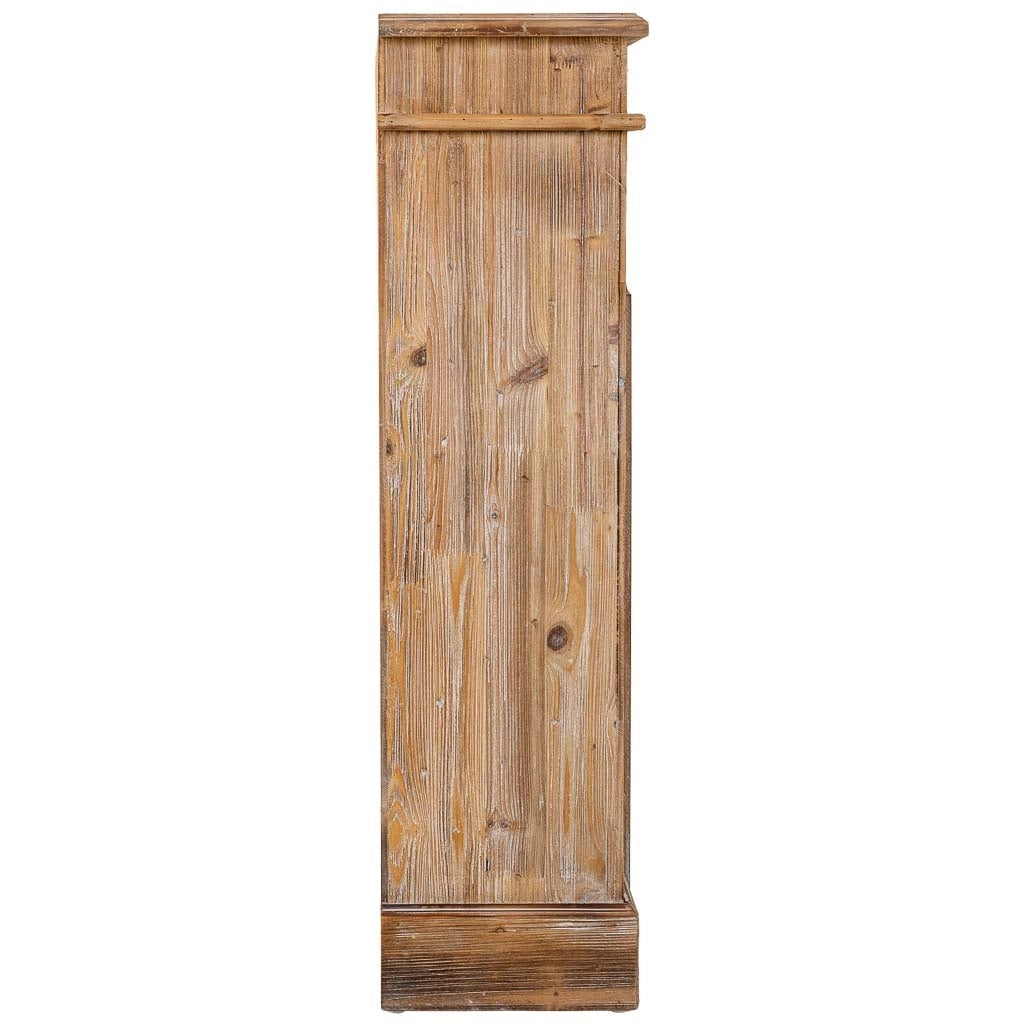 Cornice per camino in legno marrone 100x29x110h cm