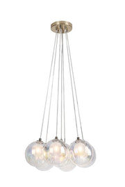 Lampada a sospensione Rabalux Rosehip 7xG9 vetro multicolor