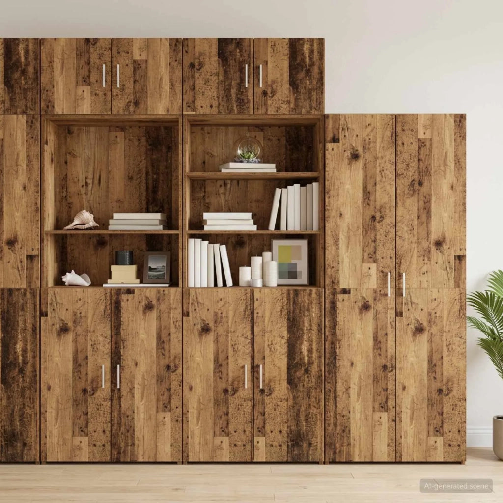 Armadio per la conservazione con ripiani Legno antico 3446667
