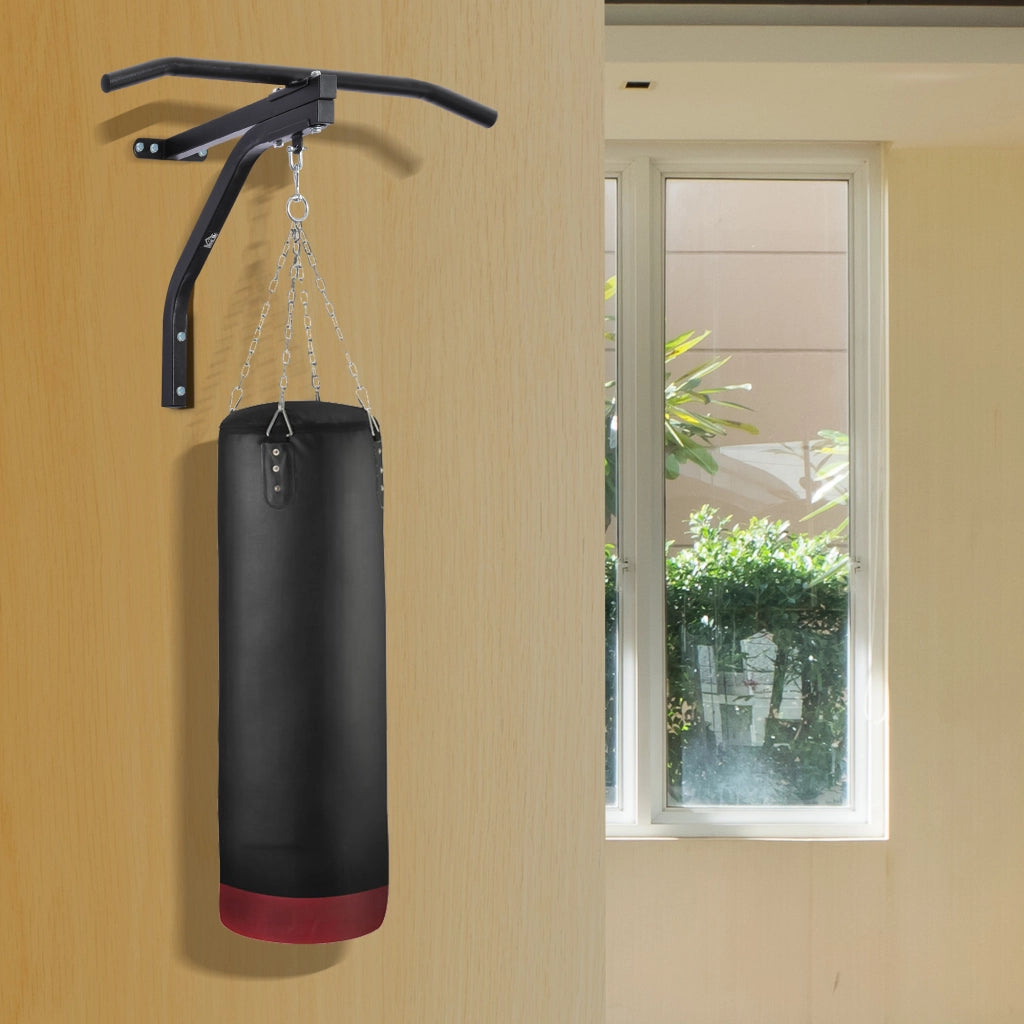 Barra per trazioni e supporto sacco da boxe ¨C Minimal ¨C Nero 93x47x51 cm