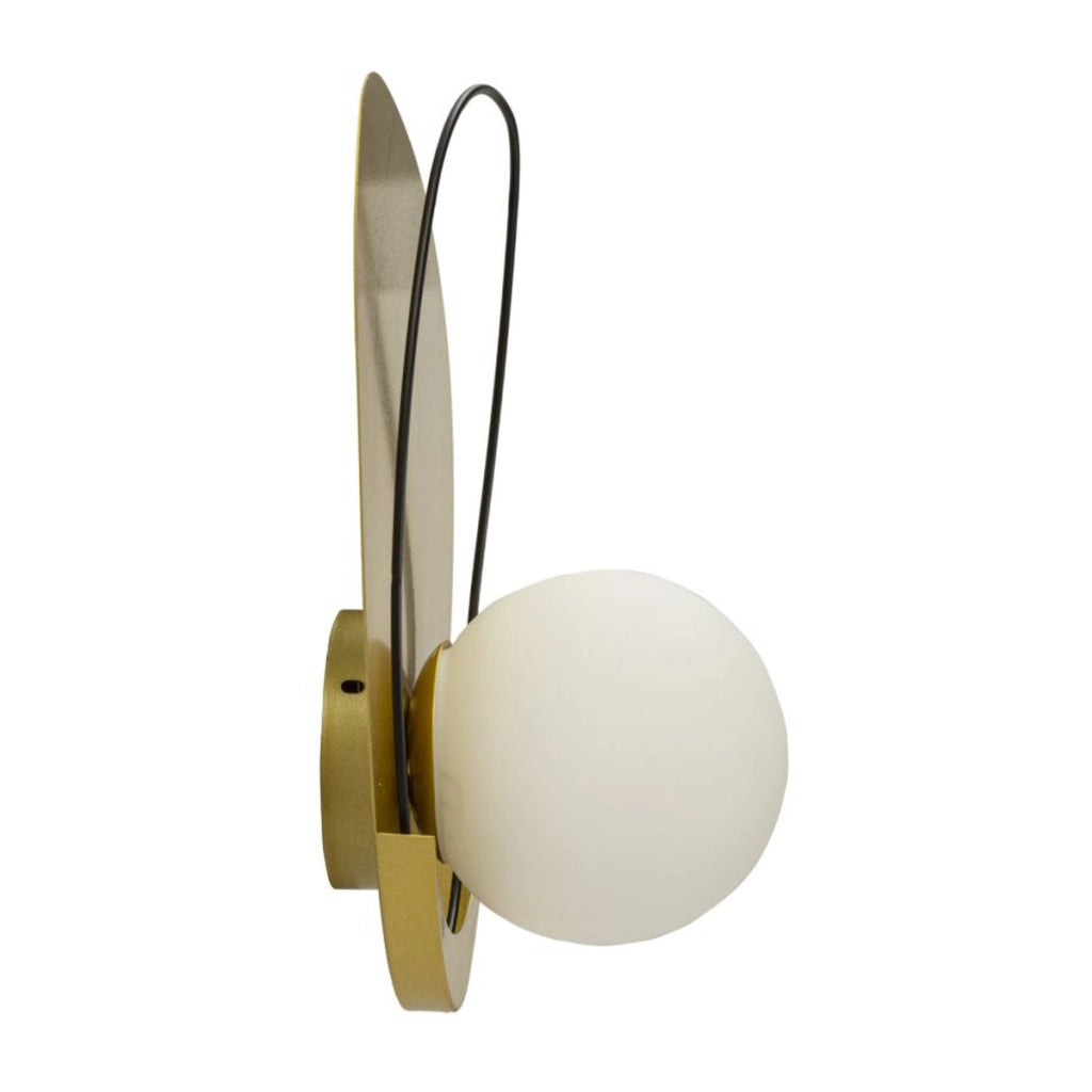 Lampada a Parete VKH72, Oro, Metallo, 28x17x32 cm