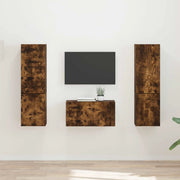 Set mobile TV 5 pcs Rovere fumé Legno multistrato 3409101
