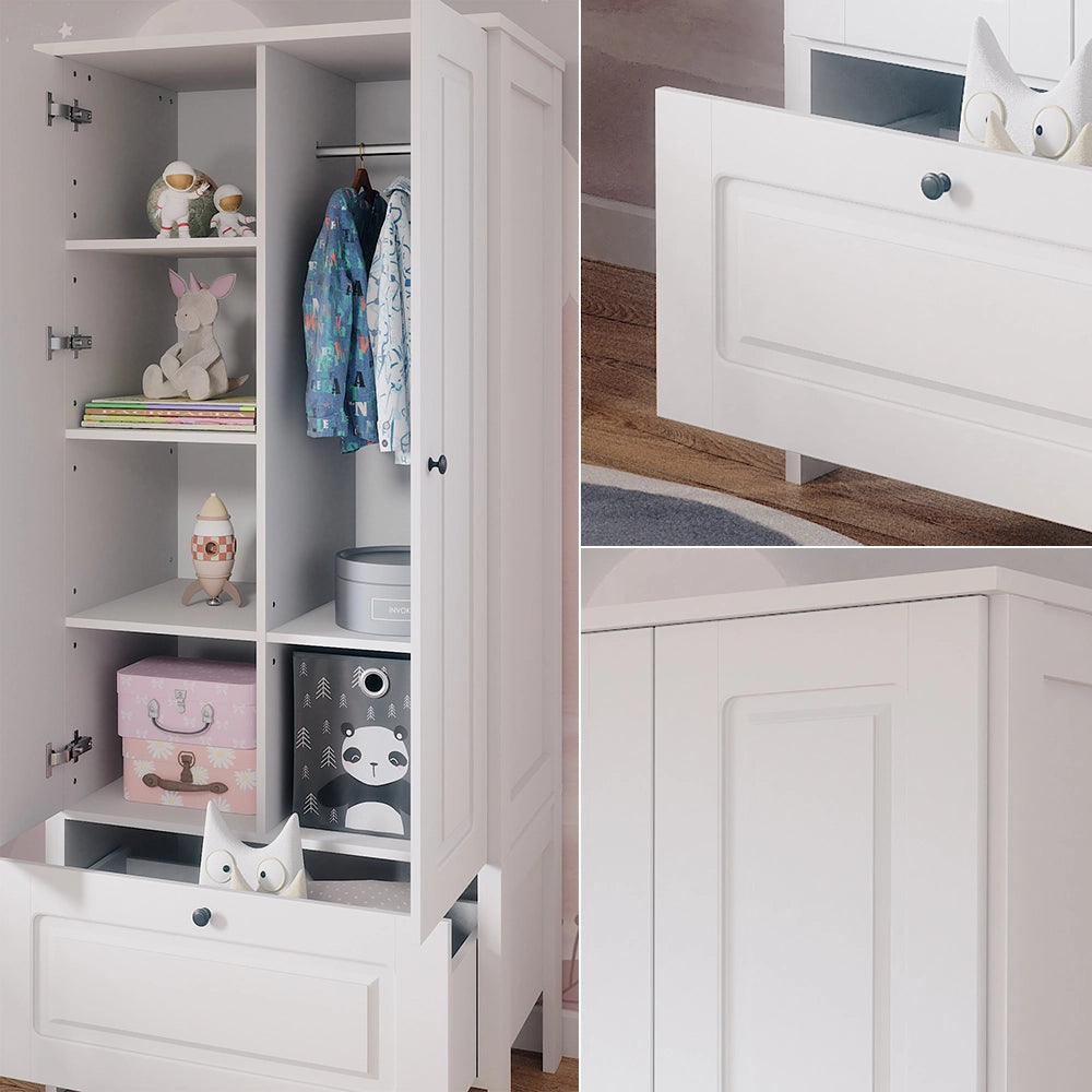 Vitalispa Guardaroba per bambini Bianco 83.3 x 187 cm
