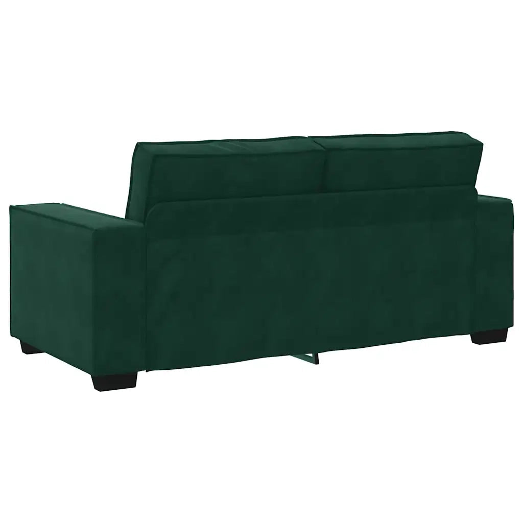 Divano a 2 Posti-Sofa 2 Posti Verde Scuro 140 cm in Velluto 426212