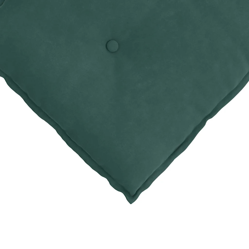 Cuscino per Schiena Verde Scuro 80 x 50 cm Tessuto in Cords 42014720